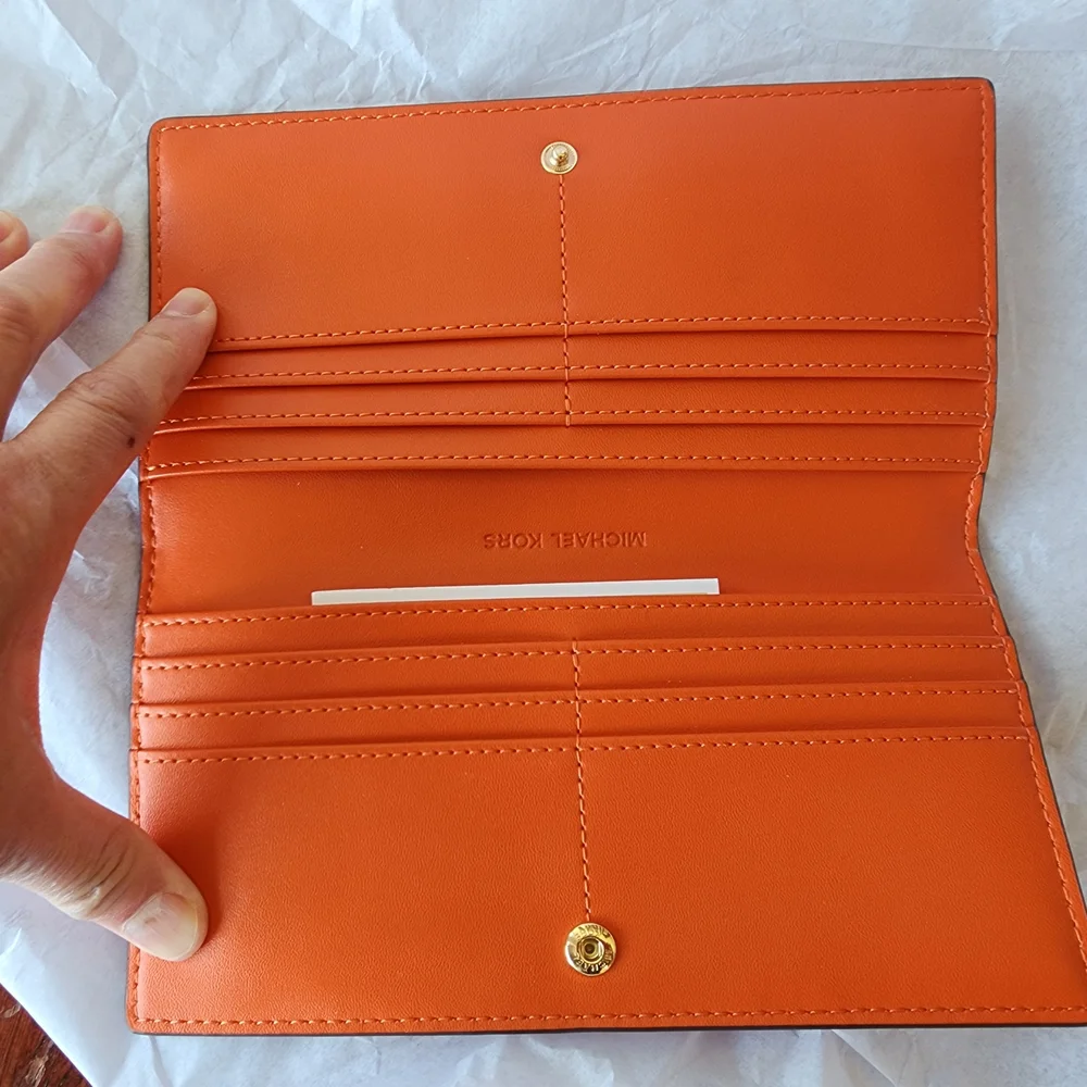 Michael Kors Orange Women's Wallet - Picture 4 of 5